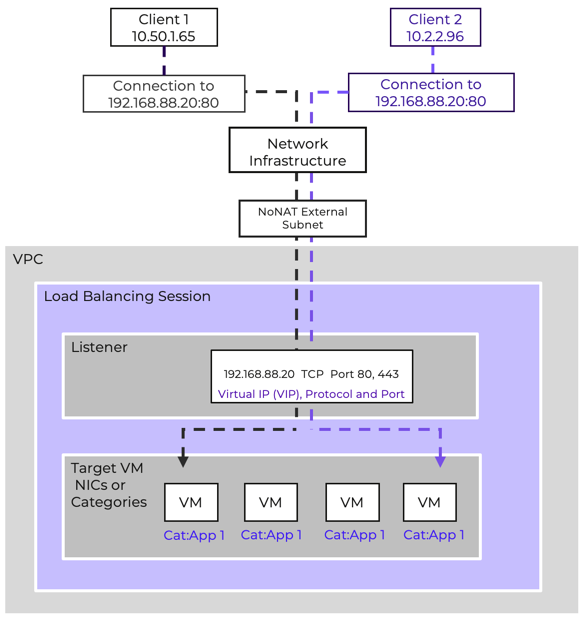 FVN Load Balancer Traffic Types