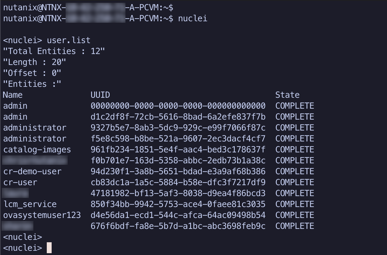 List users with Nuclei session List users within Nuclei session